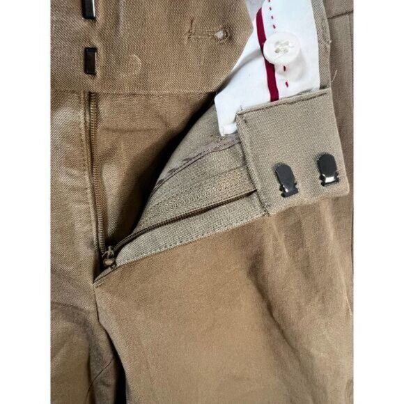 Banana Republic Sloan Fit Petite Khaki Ankle Pants Womens 2P Stretch Cotton Blen - Picture 4 of 5